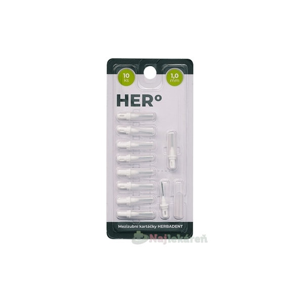 Herbadent Hero Electra mezizubní kartáčky 1,0 mm 10 ks