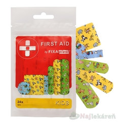 FIXAplast FIRST AID KIDS dětské náplasti MIX 24 ks