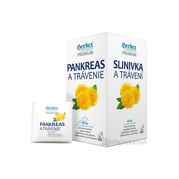 HERBEX pankreas a trávení bylinný čaj 20x1,5 g