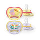 Philips AVENT Dudlík Ultra air s obrázkem 0-6 m fialový/žlutý 2ks