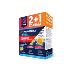 IQ Mag Hořčík + vitamín B6 pomeranč šumivé tablety 2 + 1