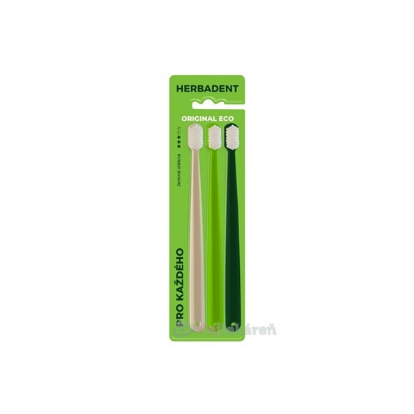 Herbadent Original ECO zubní kartáček jemný 3 ks
