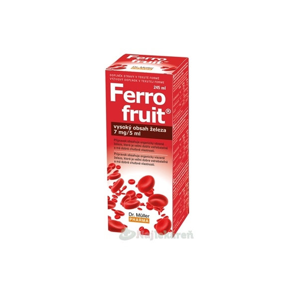 Dr. Müller Ferro Fruit sirup železo 245 ml
