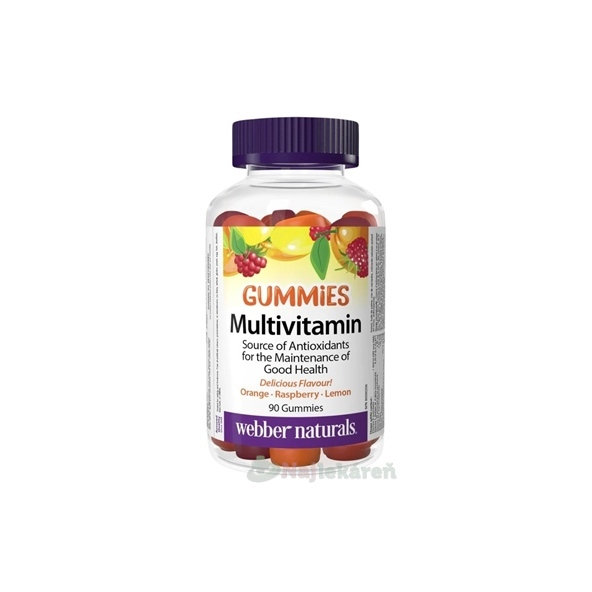 Webber Naturals Multivitamin Gummies 90 želé tablet