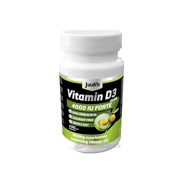 JutaVit vitamin D3 4000 IU Forte Oliva 100 kapslí