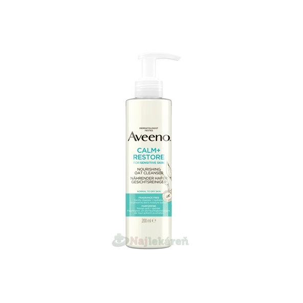 Aveeno Calm+Restore čisticí pleťový gel s ovsem 200 ml