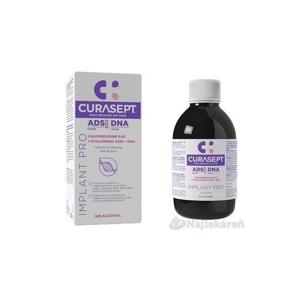 Curasept ADS DNA Implant Pro ústní voda 0,20 % 200 ml