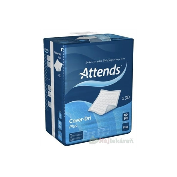ATTENDS Cover-Dri Plus inkontinenční podložka 1840 ml 80×90 cm 30 ks