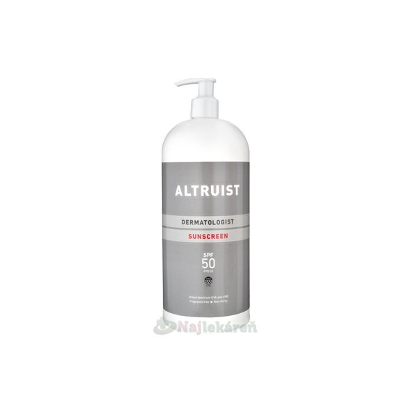 Altruist Opalovací krém SPF 50 1000 ml