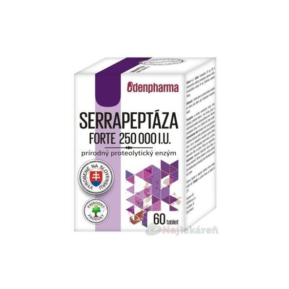 EDENPharma Serrapeptáza Forte 250000 IU 60 tablet