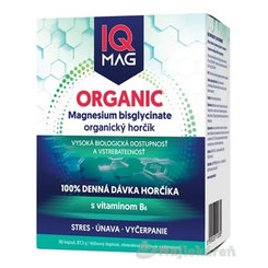 IQ Mag Organic Hořčík + vitamin B6 60 kapslí