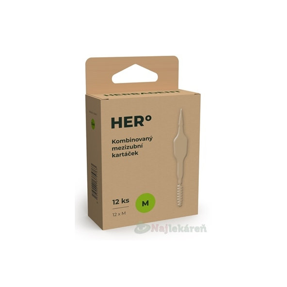 Herbadent Hero mezizubní kartáčky M 12 ks