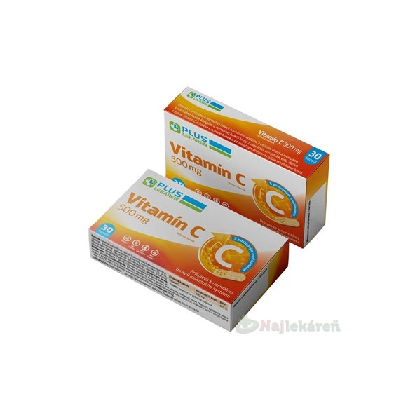 Plus Lekáreň Vitamin C 500 mg s postupným uvolňováním 30 kapslí