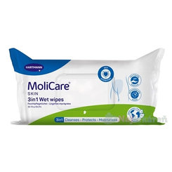 MoliCare Skin Wet Wipes 3v1 s dimetikonem 30 ks