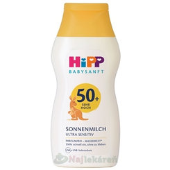 HiPP Babysanft mléko na opalování Ultra Sensitive SPF 50+ 200 ml