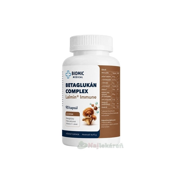 BIOMIC Betaglukan Complex 90 kapslí