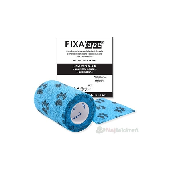 FIXAtape Stretch samofixační obínadlo modré 7,5 × 450 cm 1 ks