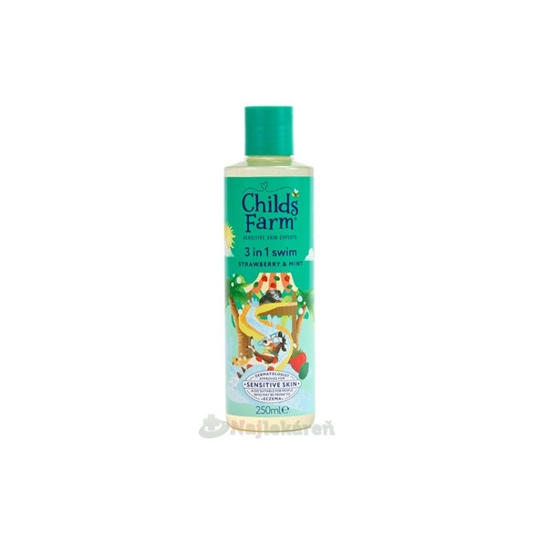 Childs Farm 3 in 1 Swim jahoda a máta 250 ml