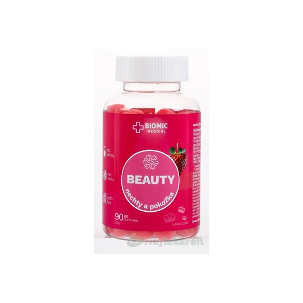 BIOMIC BEAUTY nehty a pokožka 90 želé tablet