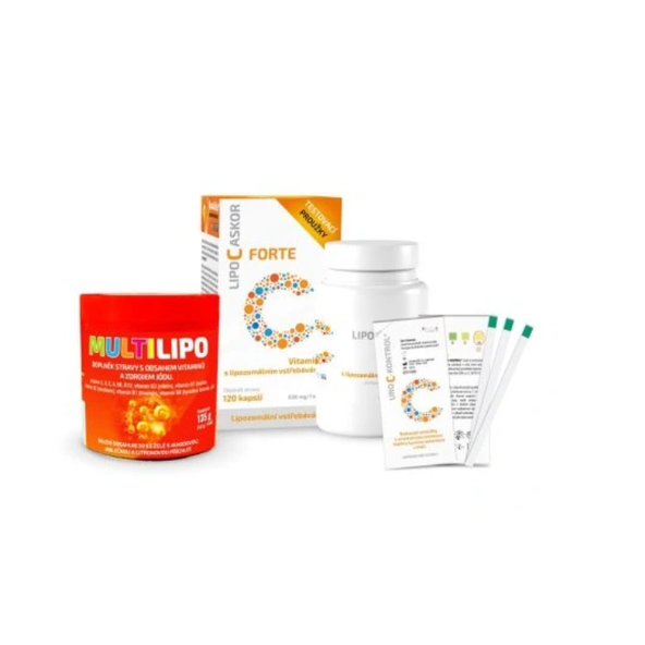 LIPO C ASKOR Forte 120 ks + testovací proužky 4 ks