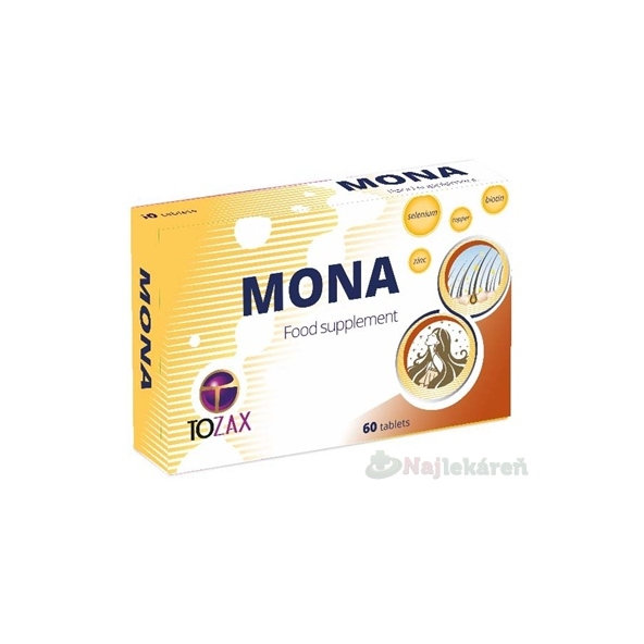 TOZAX MONA vlasy nehty pokožka 60 tablet