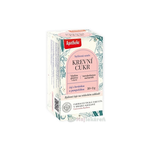 APOTHEKE Farma krevní cukr bylinný čaj 20x2 g