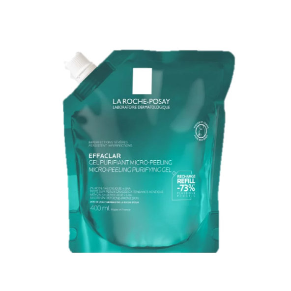 La Roche-Posay Effaclar mikropeelingový gel náplň 400 ml