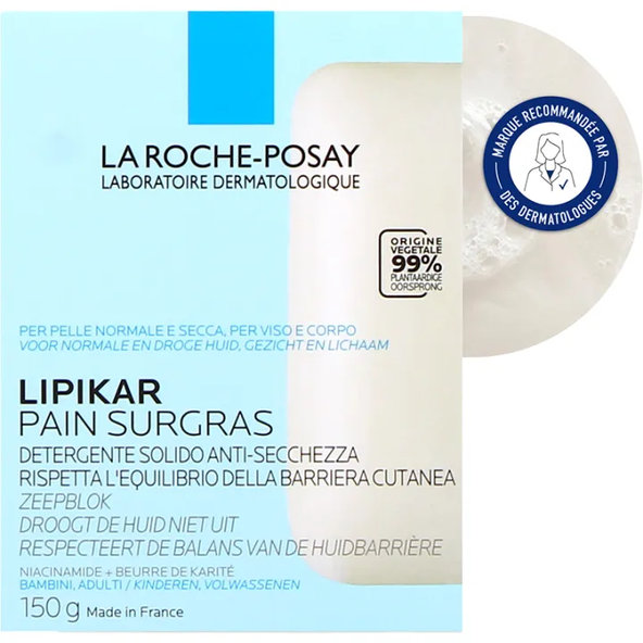 La Roche-Posay Lipikar Surgras mýdlo 150 g