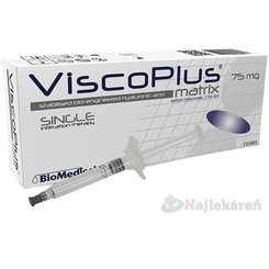 ViscoPlus Matrix 2,5 % hyaluronát sodný 3 ml injekční stříkačka