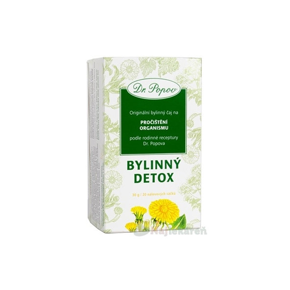 Dr. Popov Bylinný čaj Bylinný detox 20 sáčků