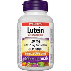 Webber Naturals Lutein 20 mg a zeaxanthin 45 kapslí
