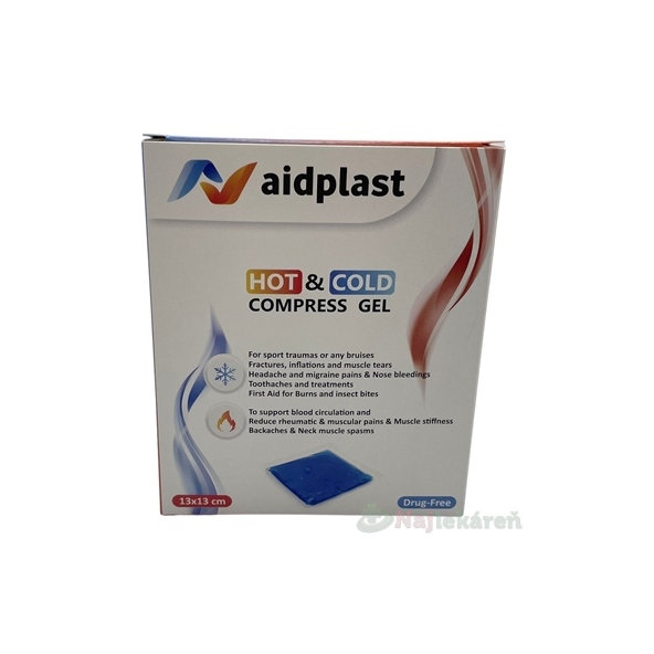 Aidplast kompresní gelový obklad teplý a studený 13 × 13 cm