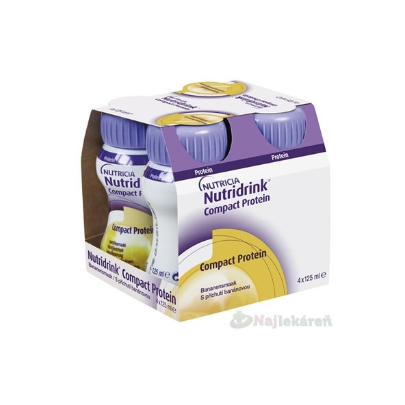 Nutridrink Compact Protein s banánovou příchutí 4 x 125 ml