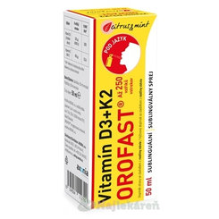 OROFAST Vitamín D3+K2 sprej 50 ml