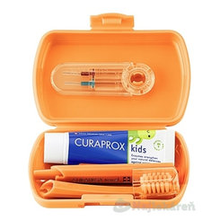 Curaprox Kids Travel Set cestovní sada oranžová
