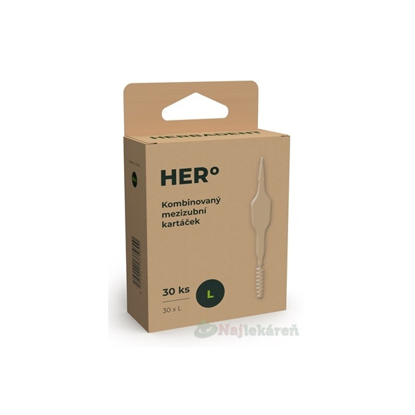 Herbadent Hero mezizubní kartáčky L 30 ks