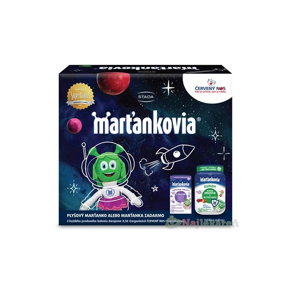 STADA Marťankovia s Inulínem + GUMMY Super Imunita + hračka set