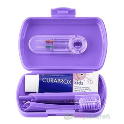 Curaprox Kids Travel Set cestovní sada fialová
