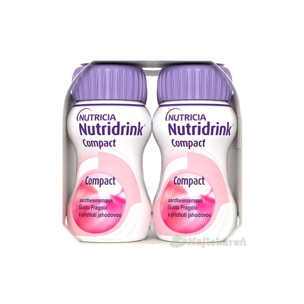 Nutridrink Compact jahoda 4x125 ml