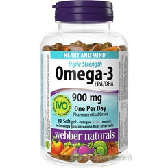 Webber Naturals Omega-3 900 mg 80 kapslí