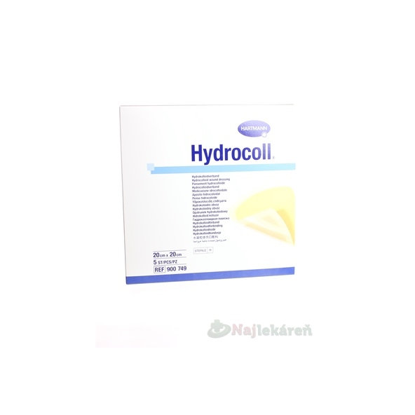 Hydrocoll Hydrokoloidní krytí na rány 20 × 20 cm 5 ks
