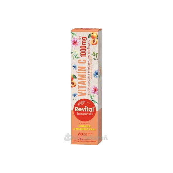 Revital Botanicals Vitamin C 1000 mg 20 šumivých tablet