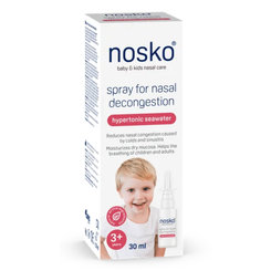 Nosko sprej na ucpaný nos hypertonická mořská voda 30 ml