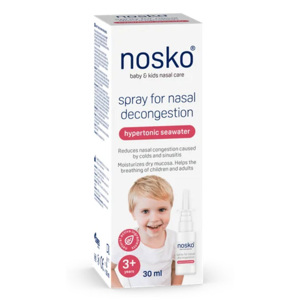 Nosko sprej na ucpaný nos hypertonická mořská voda 30 ml