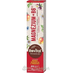 Revital Botanicals hořčík + B6 20 šumivých tablet