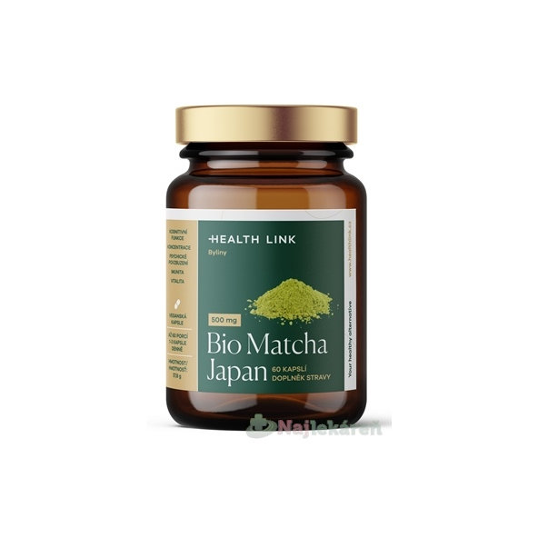 Health Link BIO Matcha Japan 500 mg 60 kapslí