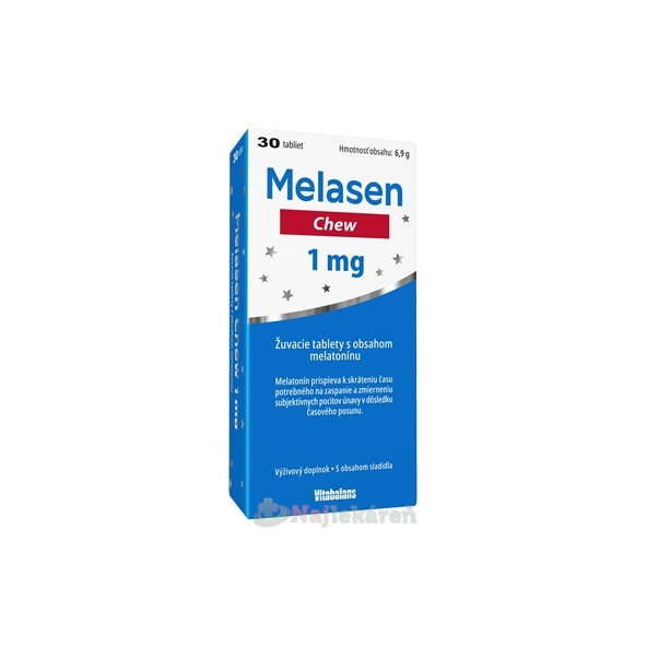 Vitabalans Melasen Chew 1 mg 30 žvýkacích tablet