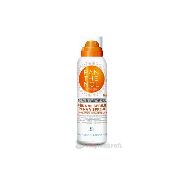 omega Panthenol 10% ledový efekt pěna po opalování 200 ml