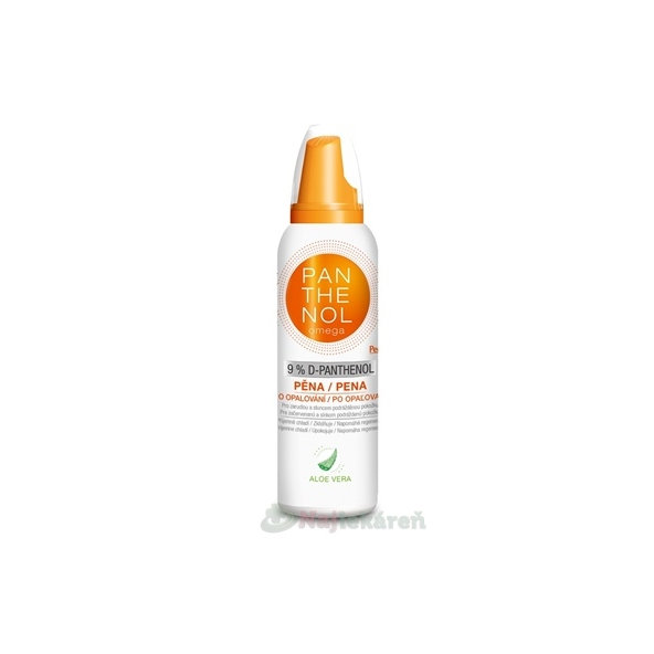 omega Panthenol 9% chladivá pěna po opalování 200 ml