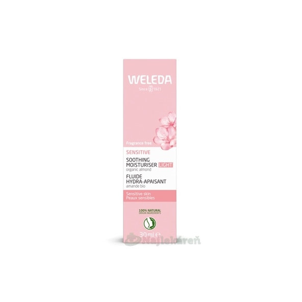 Weleda zklidňující pleťový krém Sensitive Light 30 ml